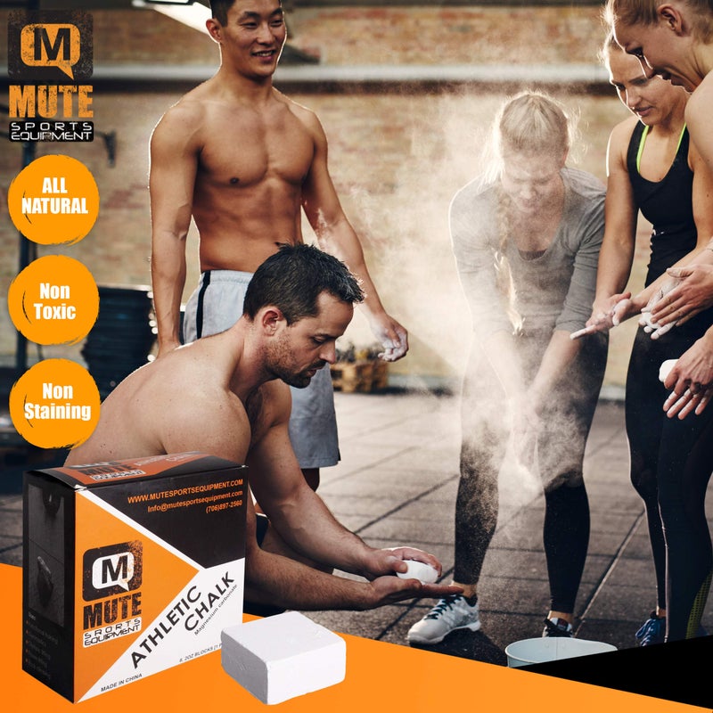 MUTE | Athletic Gym Chalk - Increase Grip Strength - for Bouldering, Rock Climbing, Gymnastics, Functional Fitness, Weight-Lifting - Non-Toxic, Non-Staining Magnesium Carbonate - 2 oz Blocks (3 Pack) - Image 5